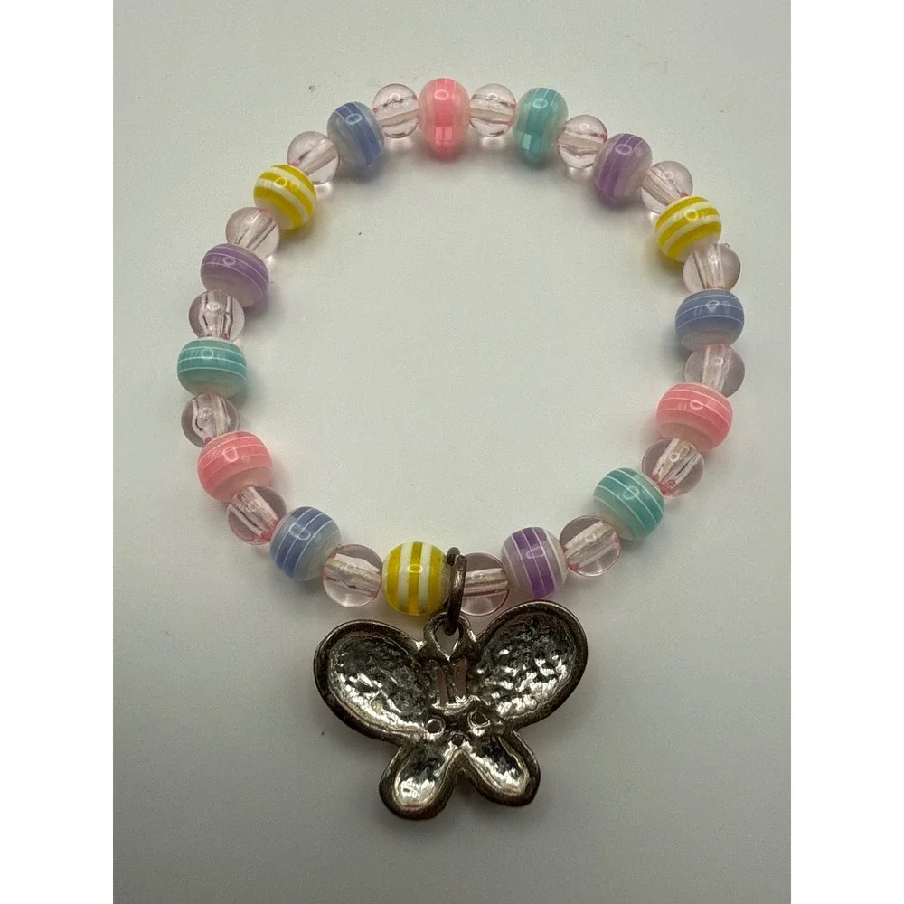 Kids Costume Jewelry Lot Princess Letter Heart Butterfly Music Note Necklace 5pc